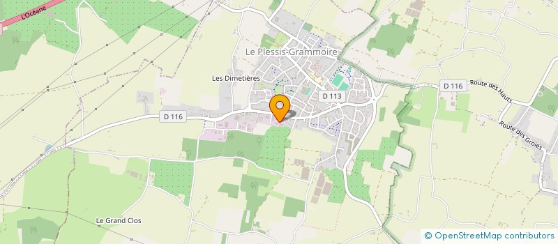 localisation de l'entreprise CONFISERIE ET BOISSONS PIOTET à LE PLESSIS-GRAMMOIRE