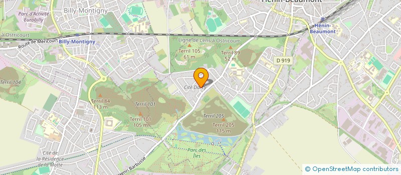 localisation de l'entreprise CONFISERIE MENTEAUX  HENIN-BEAUMONT