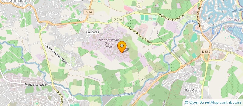 localisation de l'entreprise CONFISERIE RAMBUTEAU à GRIMAUD