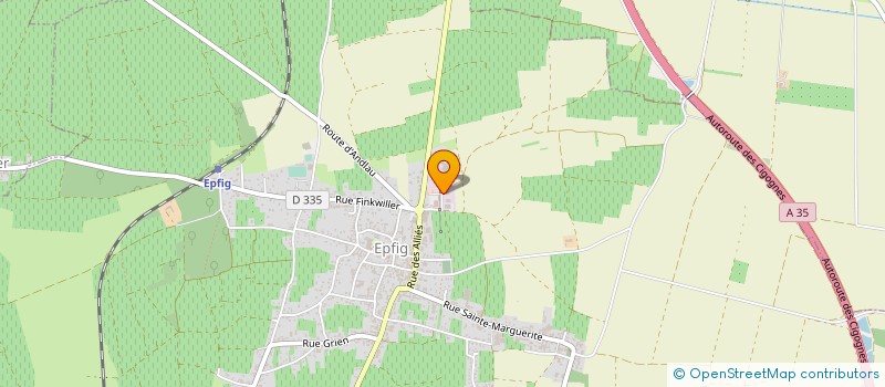 localisation de l'entreprise CONFISERIE ROHAN à EPFIG