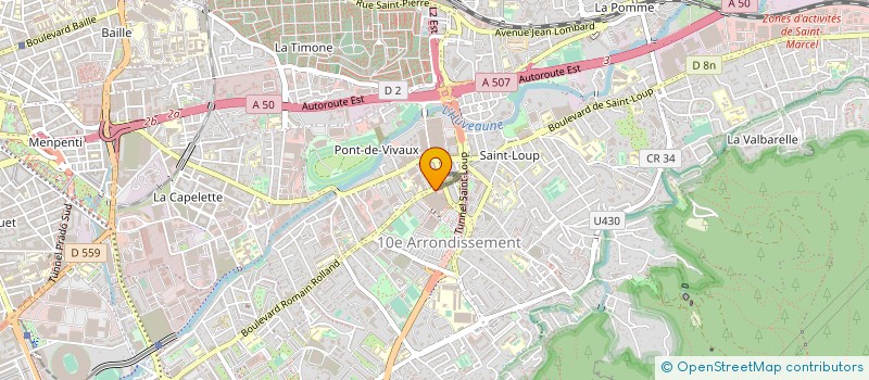 localisation de l'entreprise CONFISERIES HLP SAINT LOUP à MARSEILLE