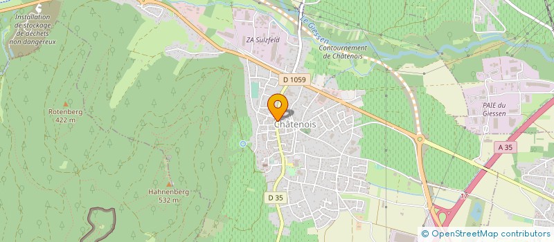 localisation de l'entreprise CONFITURES ET TERROIR D 'ALSACE à CHATENOIS