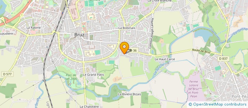 localisation de l'entreprise CONFLANS  BRUZ