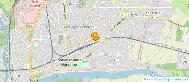 localisation de l'entreprise CONFLANS - SPORT - POLICE  CONFLANS-SAINTE-HONORINE