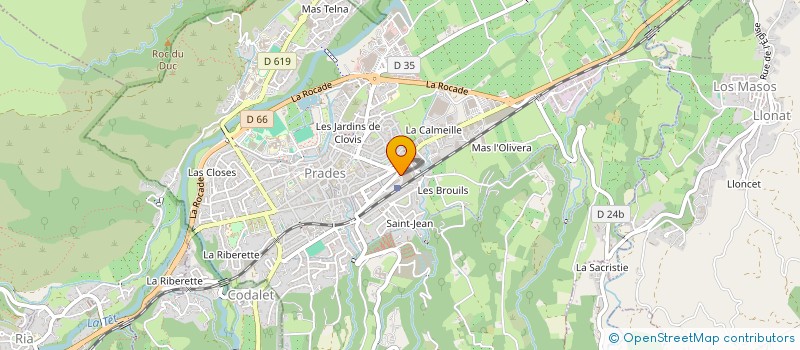 localisation de l'entreprise CONFLENT FORMATION à PRADES