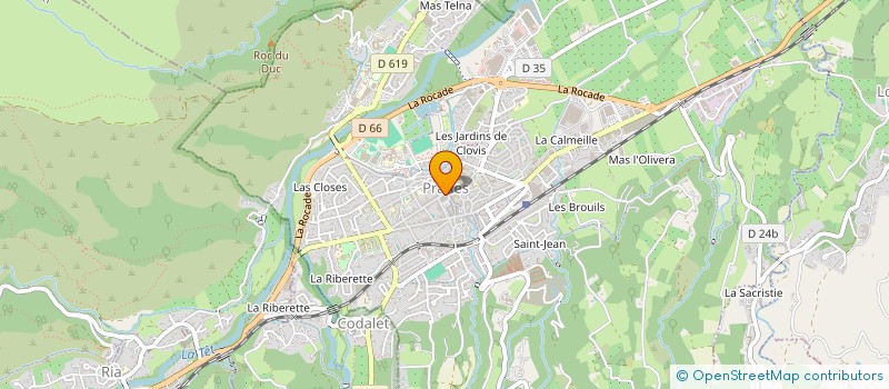 localisation de l'entreprise CONFLENT SERVICES  PRADES