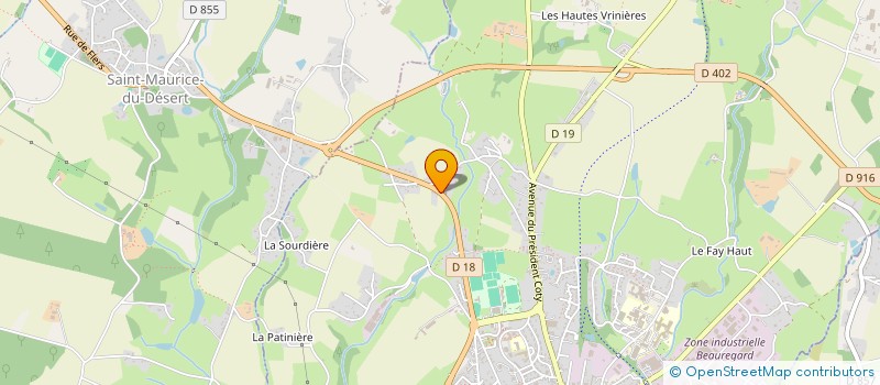 localisation de l'entreprise CONFLUENCE à LA FERTE MACE