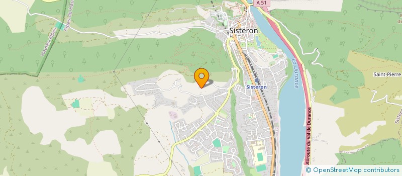 localisation de l'entreprise CONFLUENCE  SISTERON