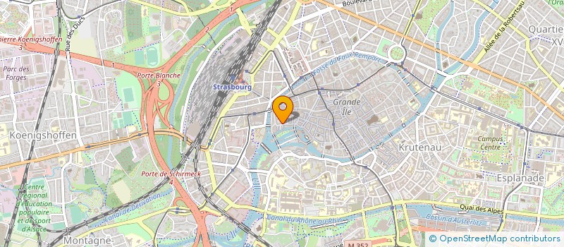 localisation de l'entreprise CONFLUENCE ALSACE à STRASBOURG