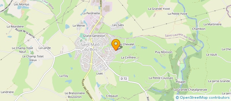 localisation de l'entreprise CONFLUENCE & CO  SAINT-MALO-DU-BOIS