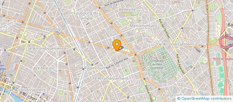 localisation de l'entreprise CONFLUENCE OMNI SERVICES  PARIS