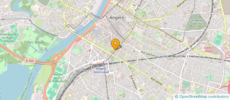 localisation de l'entreprise CONFLUENCES 49 à ANGERS