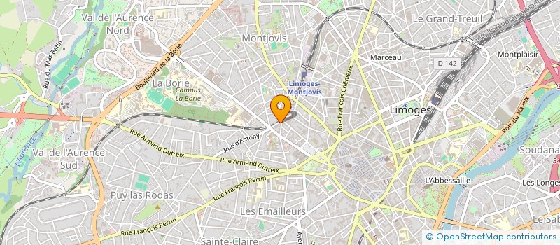 localisation de l'entreprise CONFLUENCES 87 à LIMOGES