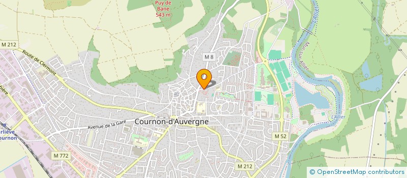 localisation de l'entreprise CONFLUENS SARL  COURNON-D'AUVERGNE