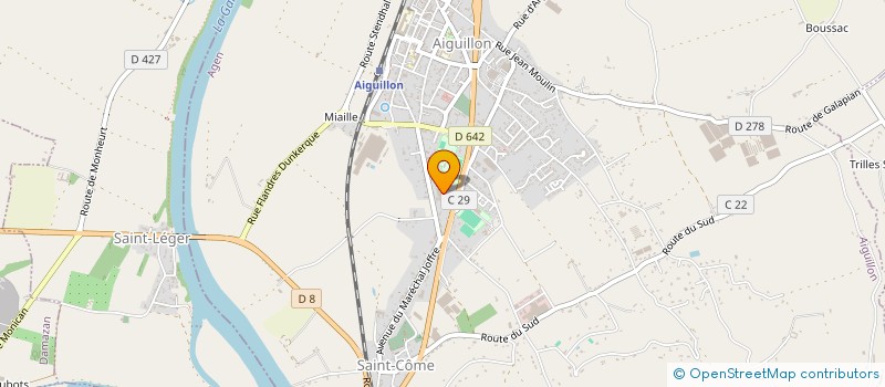 localisation de l'entreprise CONFLUENT à AIGUILLON