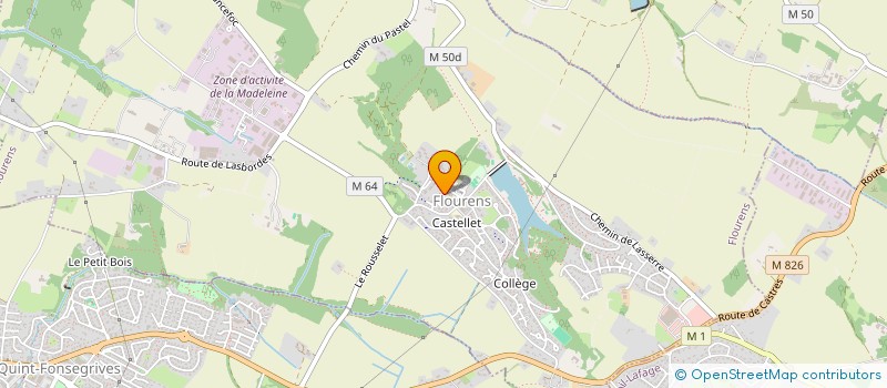 localisation de l'entreprise CONFLUENT D'ODARS  FLOURENS