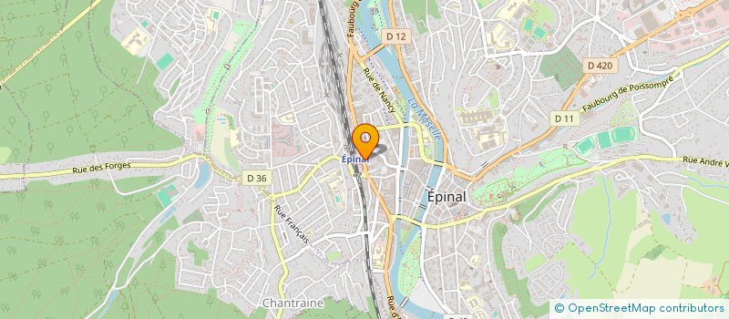 localisation de l'entreprise CONFOBOIS  EPINAL