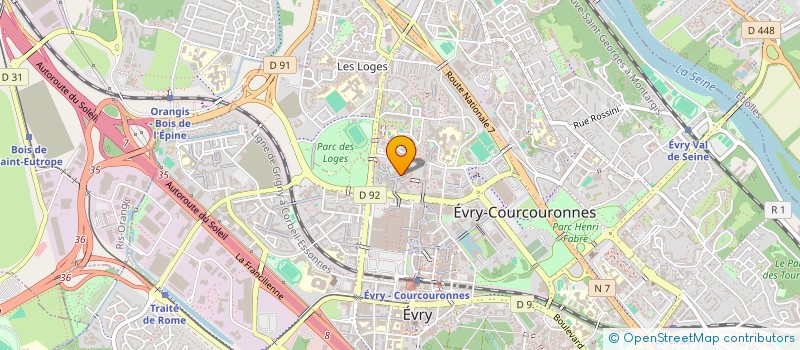 localisation de l'entreprise CONFOGEST ASSISTANCE à EVRY-COURCOURONNES