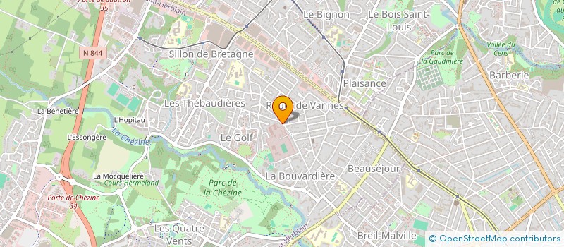 localisation de l'entreprise CONFOR - CONSEIL ET FORMATION à SAINT-HERBLAIN