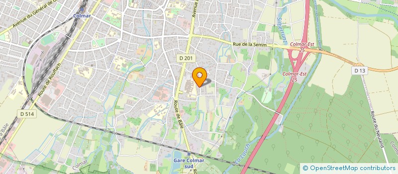 localisation de l'entreprise CONFORCHAUF à COLMAR