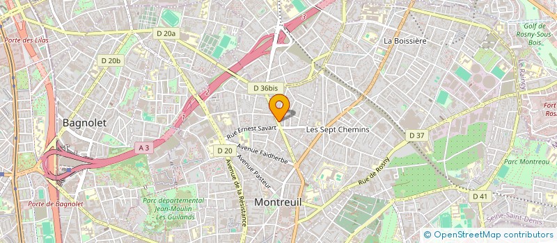 localisation de l'entreprise CONFORM' ELEC à MONTREUIL