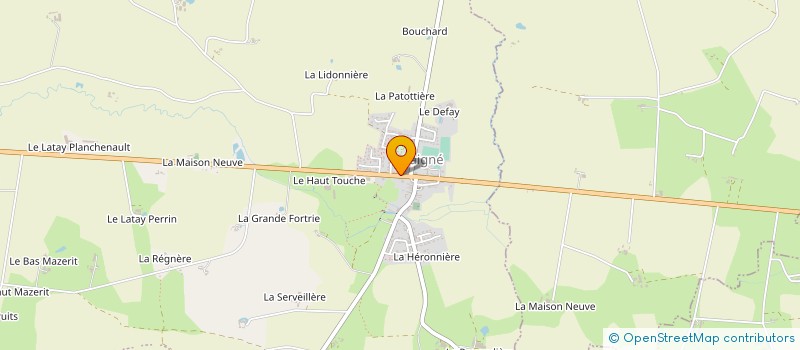 localisation de l'entreprise CONFOROUEST  LA ROCHE-NEUVILLE