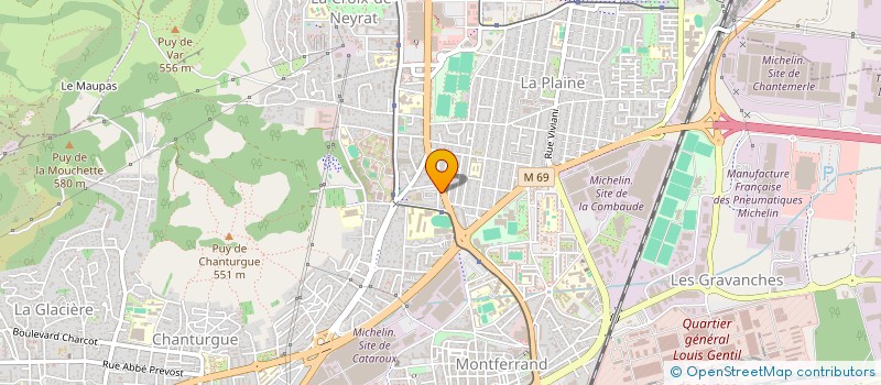 localisation de l'entreprise CONFORPRO à CLERMONT-FERRAND