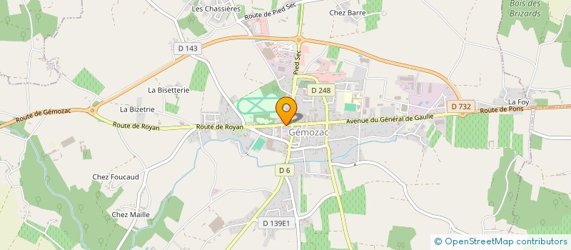 localisation de l'entreprise CONFORT 17  GEMOZAC