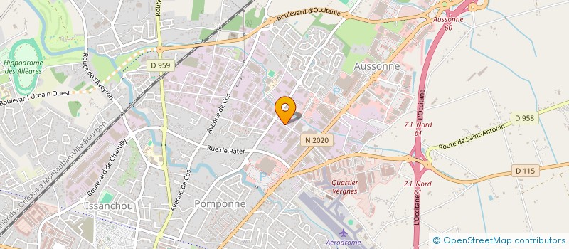 localisation de l'entreprise CONFORT 2000 à MONTAUBAN