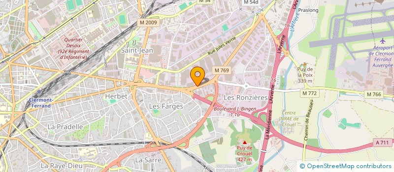 localisation de l'entreprise CONFORT 2000 PLUS à CLERMONT-FERRAND