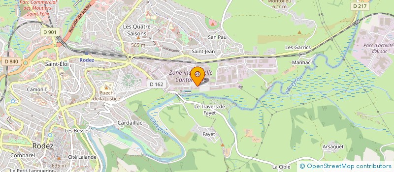 localisation de l'entreprise CONFORT 3000 à ONET-LE-CHATEAU