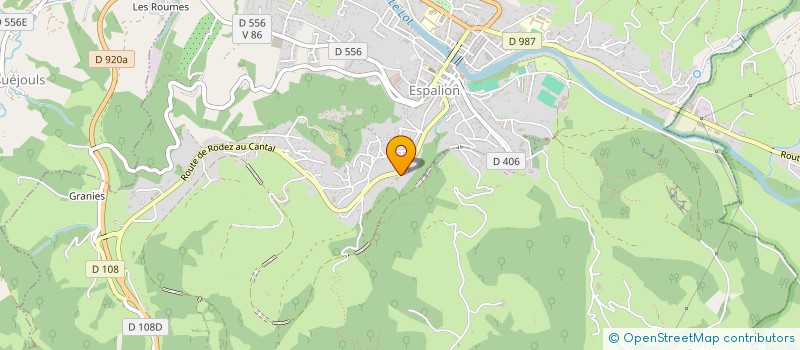 localisation de l'entreprise CONFORT  ESPALION