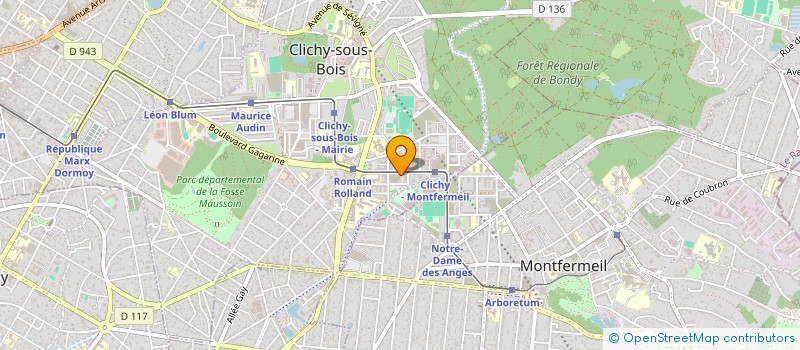 localisation de l'entreprise CONFORT ASCENSEURS à CLICHY-SOUS-BOIS