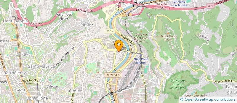 localisation de l'entreprise CONFORT AZUR SARL à NICE
