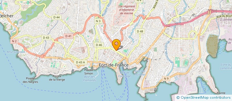 localisation de l'entreprise CONFORT BRESILIEN à FORT-DE-FRANCE
