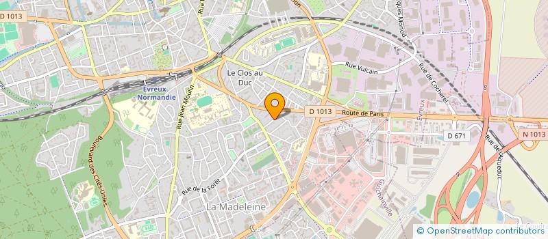 localisation de l'entreprise CONFORT CHAUFFAGE à EVREUX