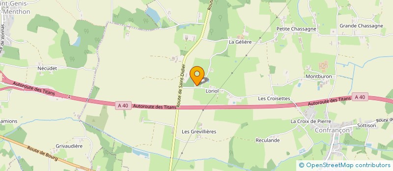 localisation de l'entreprise CONFORT CHEVAUX  CONFRANCON