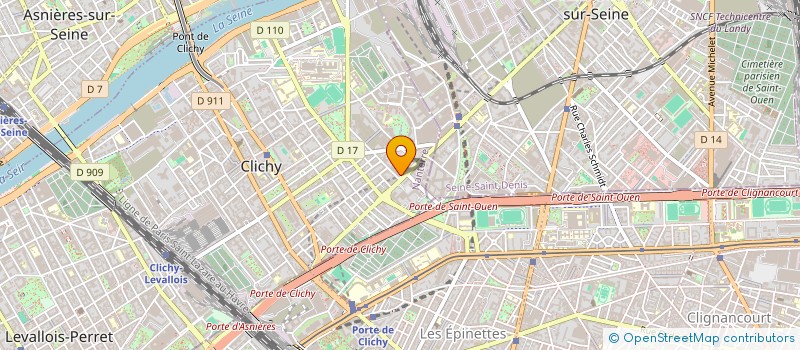 localisation de l'entreprise CONFORT CONVENTION ANCIENS ETS PEROT CIE à CLICHY
