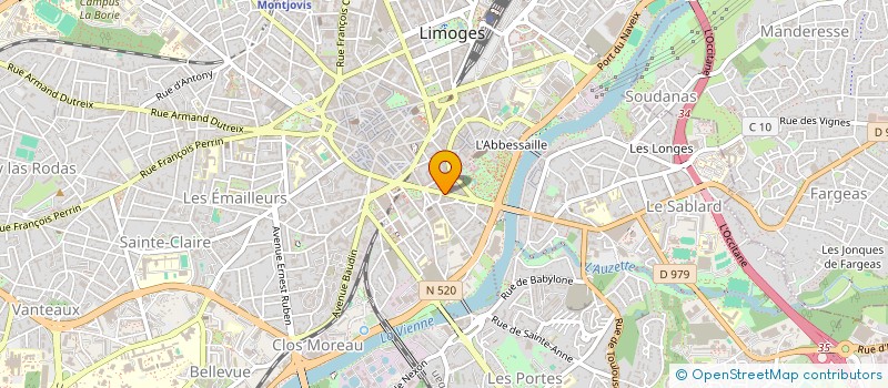 localisation de l'entreprise CONFORT CUIR à LIMOGES