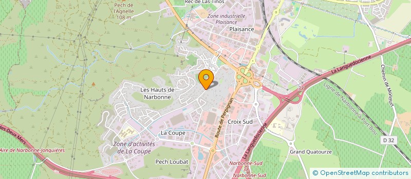 localisation de l'entreprise CONFORT D'OCCITANIE à NARBONNE
