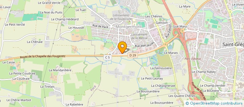 localisation de l'entreprise CONFORT DE L'HABITAT  MONTGERMONT