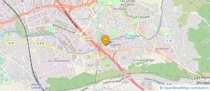 localisation de l'entreprise CONFORT DE L HABITAT  LES PENNES MIRABEAU