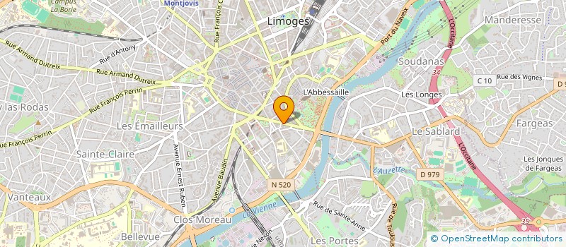 localisation de l'entreprise CONFORT DESIGN à LIMOGES