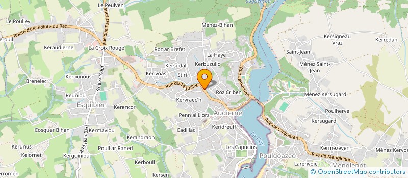 localisation de l'entreprise CONFORT DESIGN  AUDIERNE