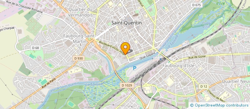 localisation de l'entreprise CONFORT DU HOME à SAINT-QUENTIN