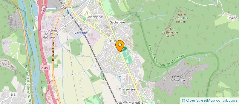 localisation de l'entreprise CONFORT ELEC  VOREPPE