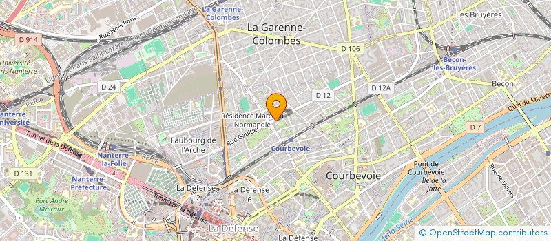 localisation de l'entreprise CONFORT ELEC à COURBEVOIE