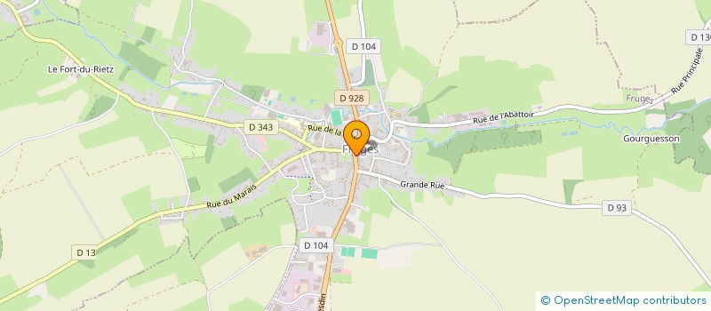 localisation de l'entreprise CONFORT ET BIEN ETRE à FRUGES