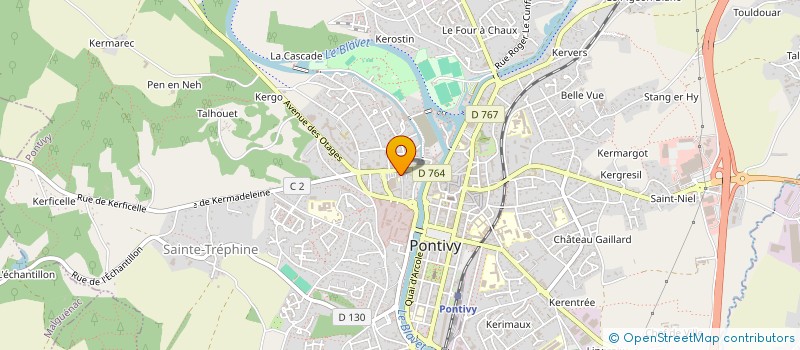 localisation de l'entreprise CONFORT ET TECHNIQUE à PONTIVY