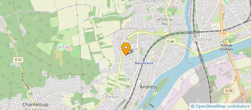 localisation de l'entreprise CONFORT FERMETURES D'ILE DE FRANCE  ANDRESY